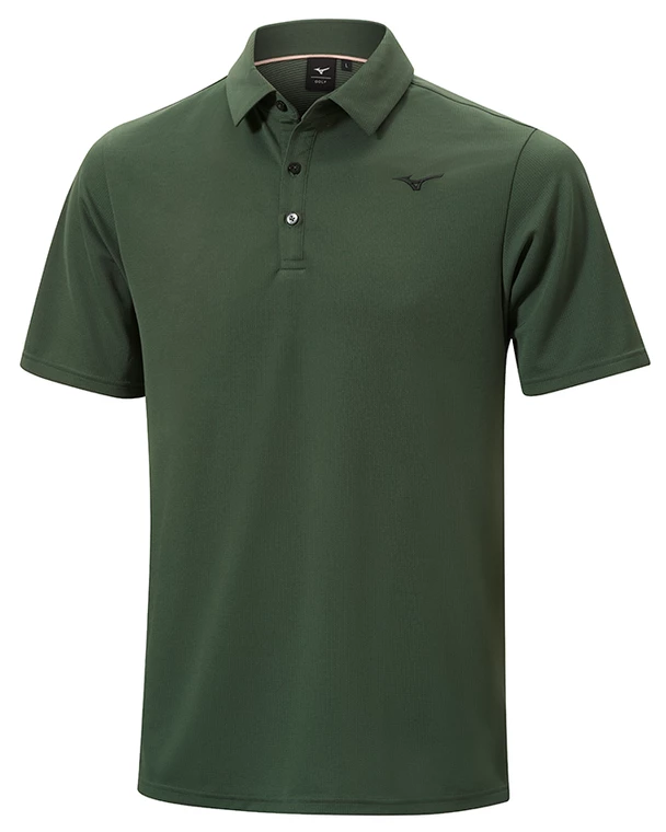 Mizuno BT Winter Golf Polo Shirt In Black - Image 2