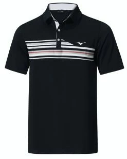 Mizuno Quick Dry Elite Stripe Polo In White