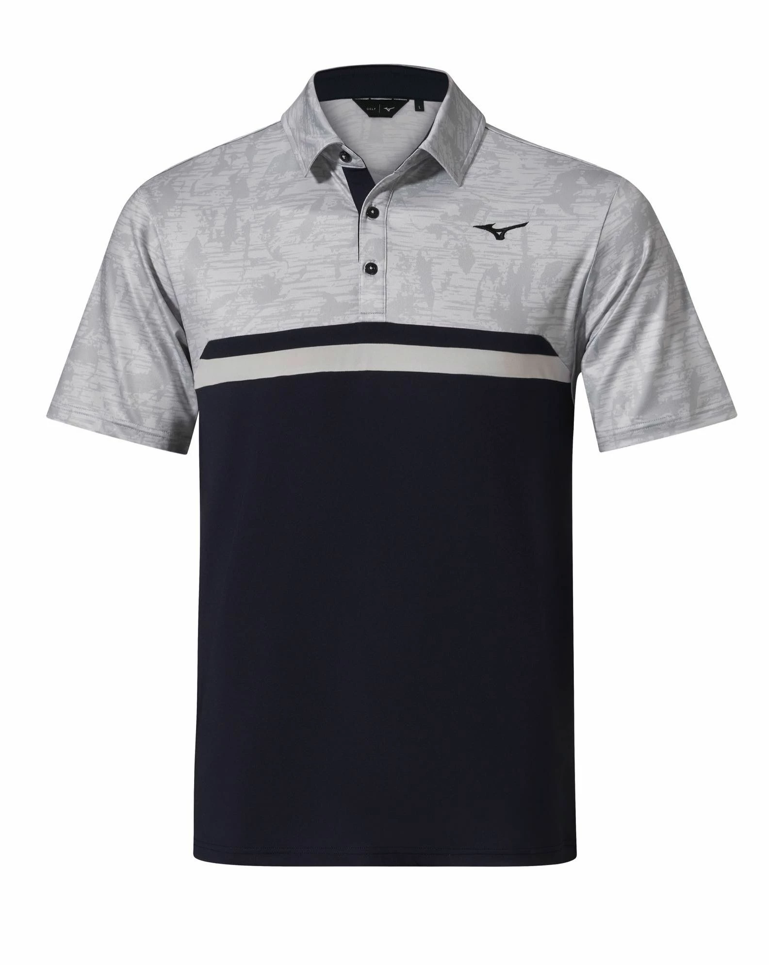 Mizuno Quick Dry Hazard ST Polo In Light Grey - Image 3