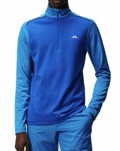 J.Lindeberg Terry Golf Mid Layer SS23 In Brilliant Blue