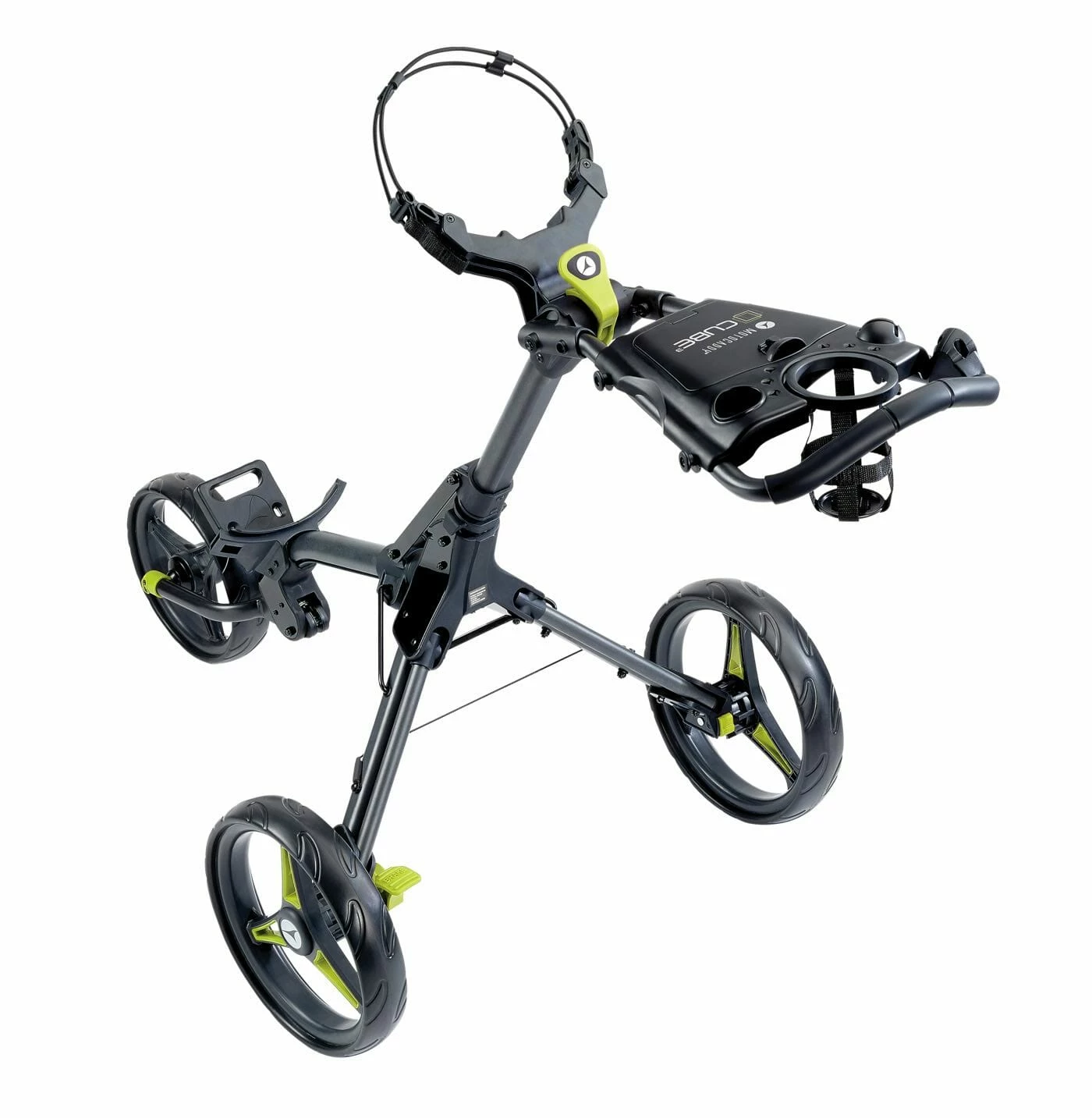 Motocaddy Cube Push Trolley In Black / Lime - Image 4