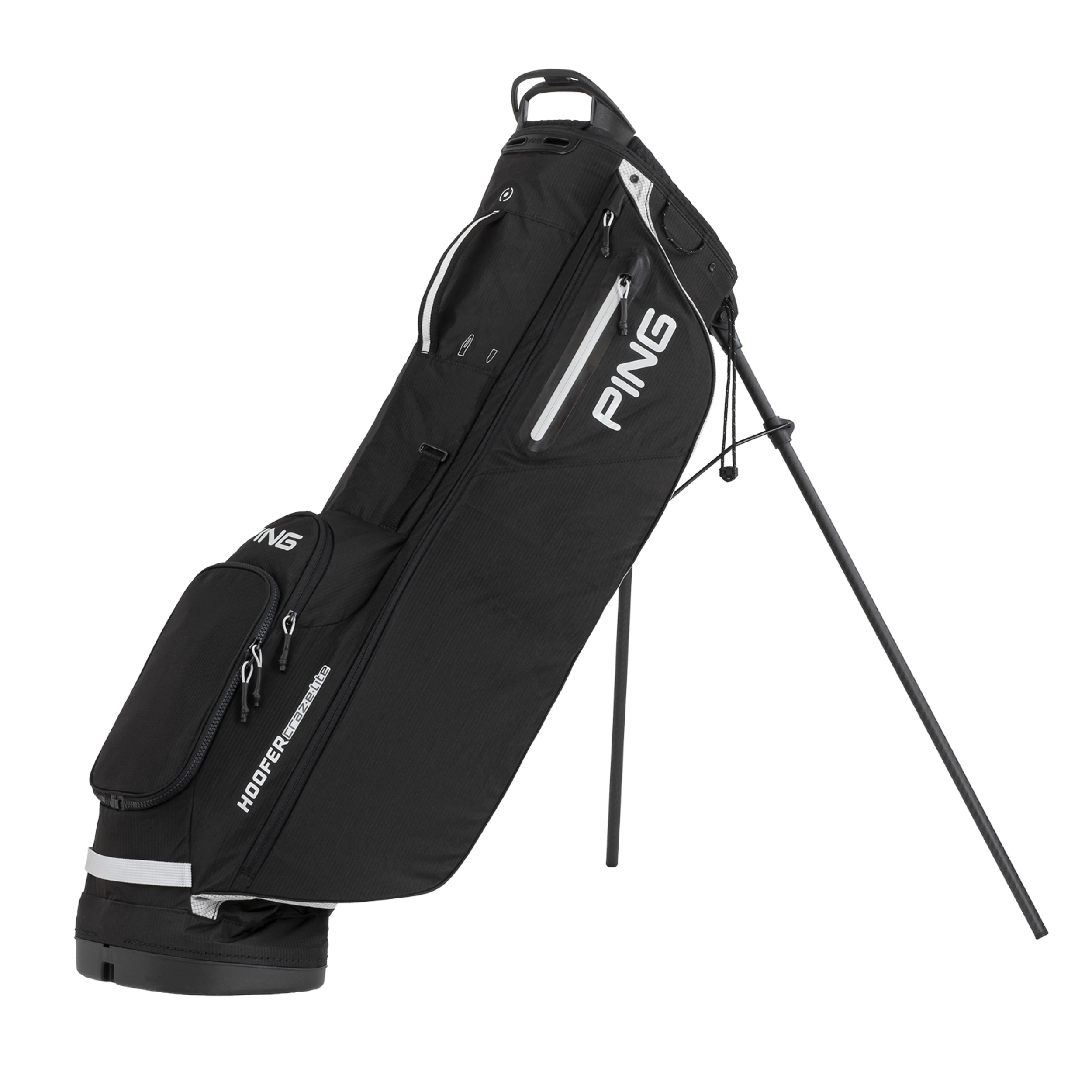 Ping Hoofer Craz-E Lite Stand Bag 2023 In Black / Platinum