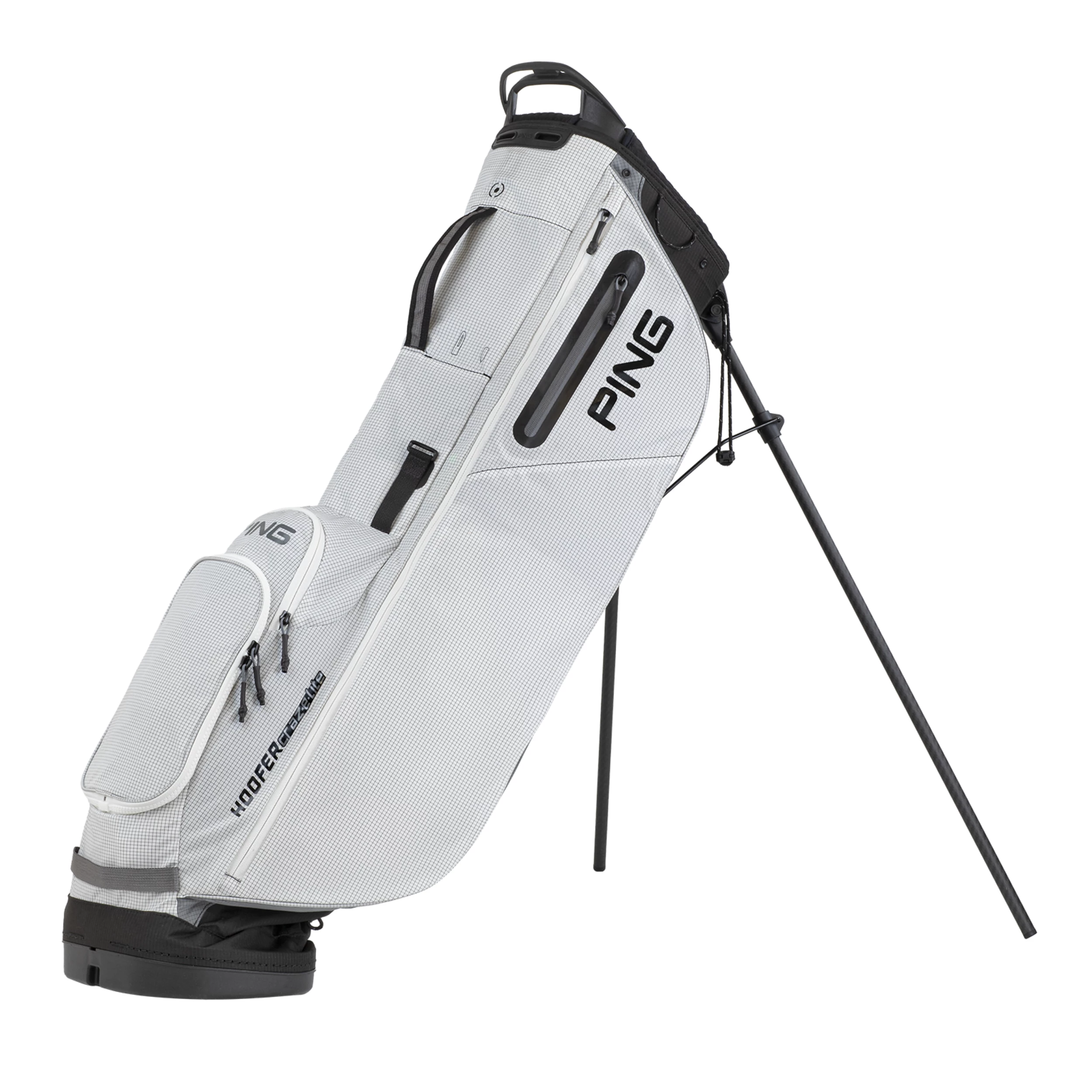 Ping Hoofer Craz-E Lite Stand Bag 2023 In Black / Platinum - Image 2