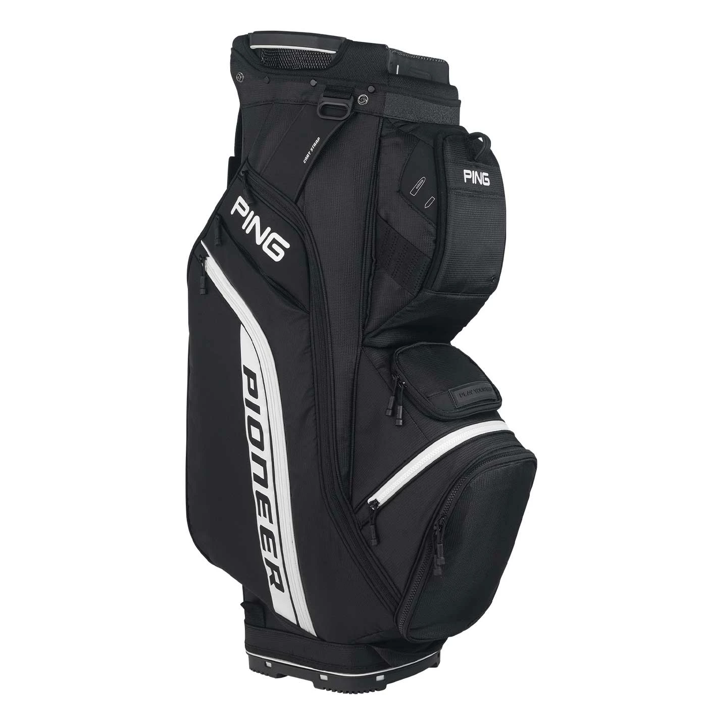 Ping Pioneer 22 Cart Bag In Red / Black