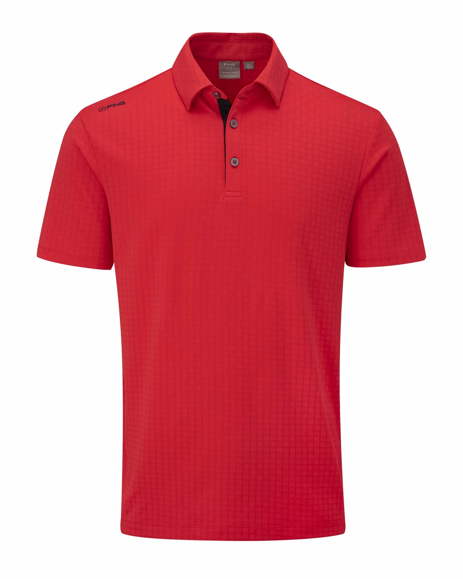 Ping Cillian Men's Golf Polo SS23 In Poppy - Image 3