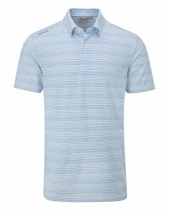 Ping Alexander Men's Golf Polo SS23 In White / Violet