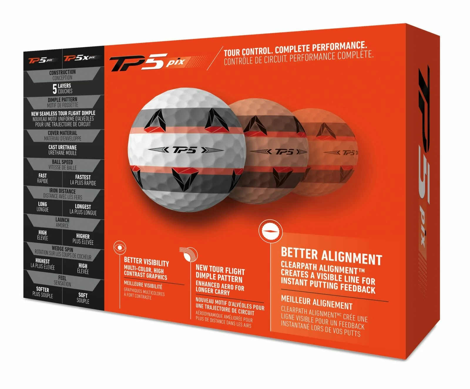 TaylorMade TP5 Pix Golf Balls - Image 3
