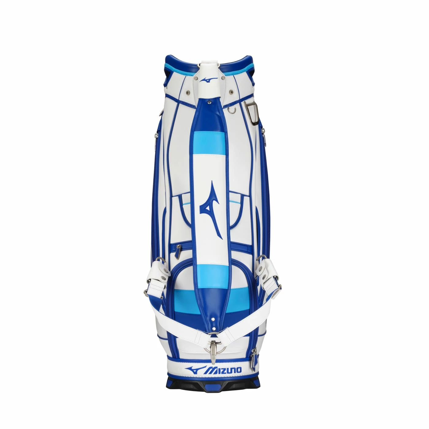 Mizuno Tour Staff Golf Bag 2022 In White / Blue - Image 3