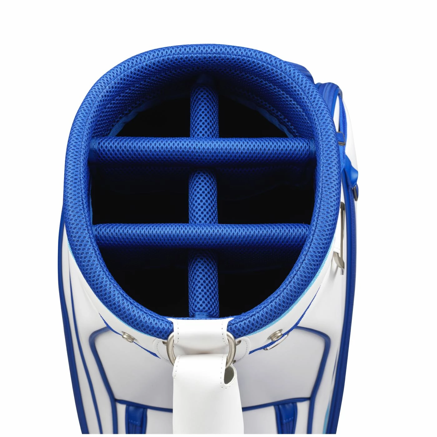 Mizuno Tour Staff Golf Bag 2022 In White / Blue - Image 2