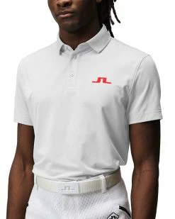 J.Lindeberg Bridge Regular Fit Golf Polo SS23 In White