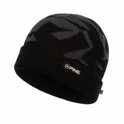 Ping Camo Knit Beanie Hat In Greystone